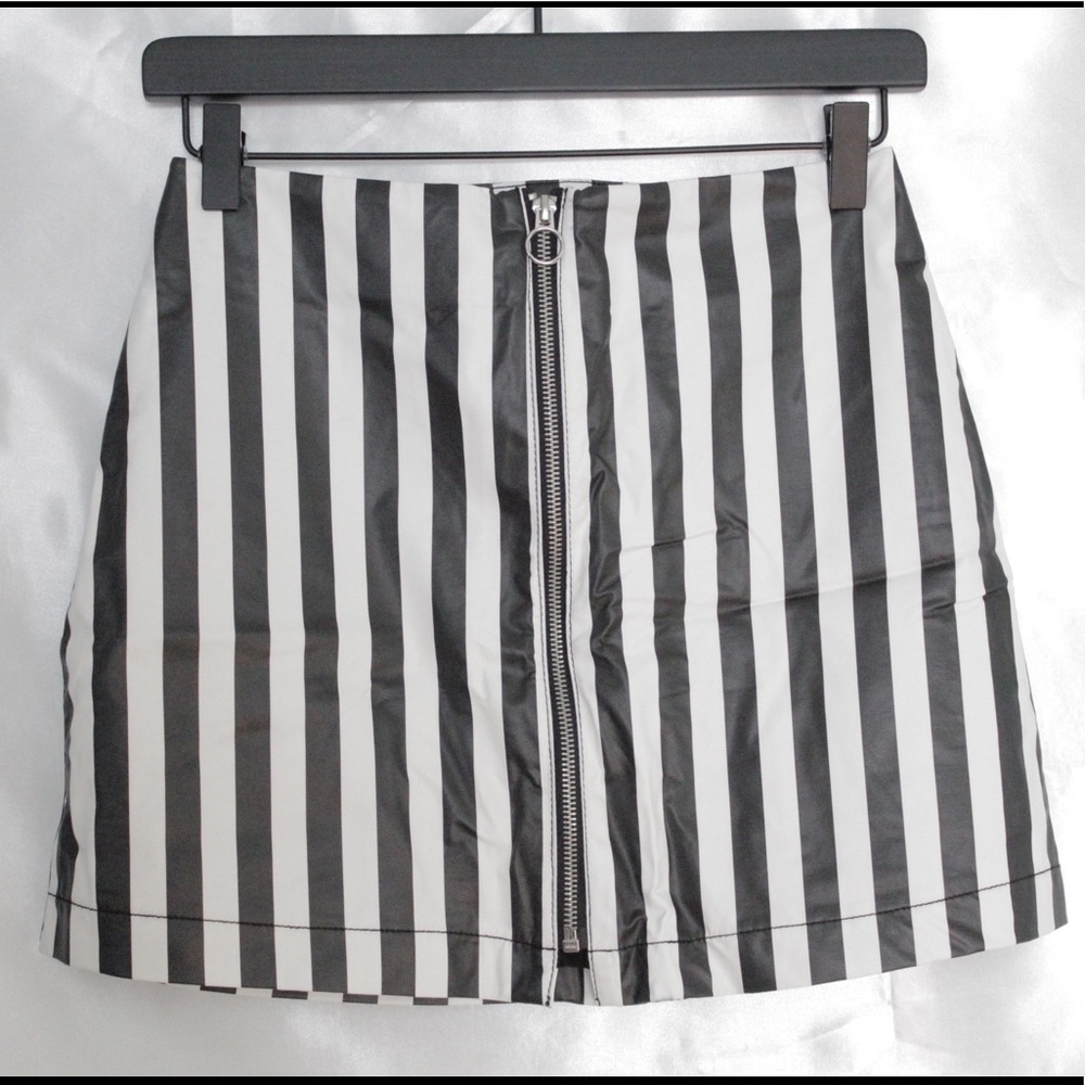 Faux Leather Skirt  | Forever21 Striped Skirt